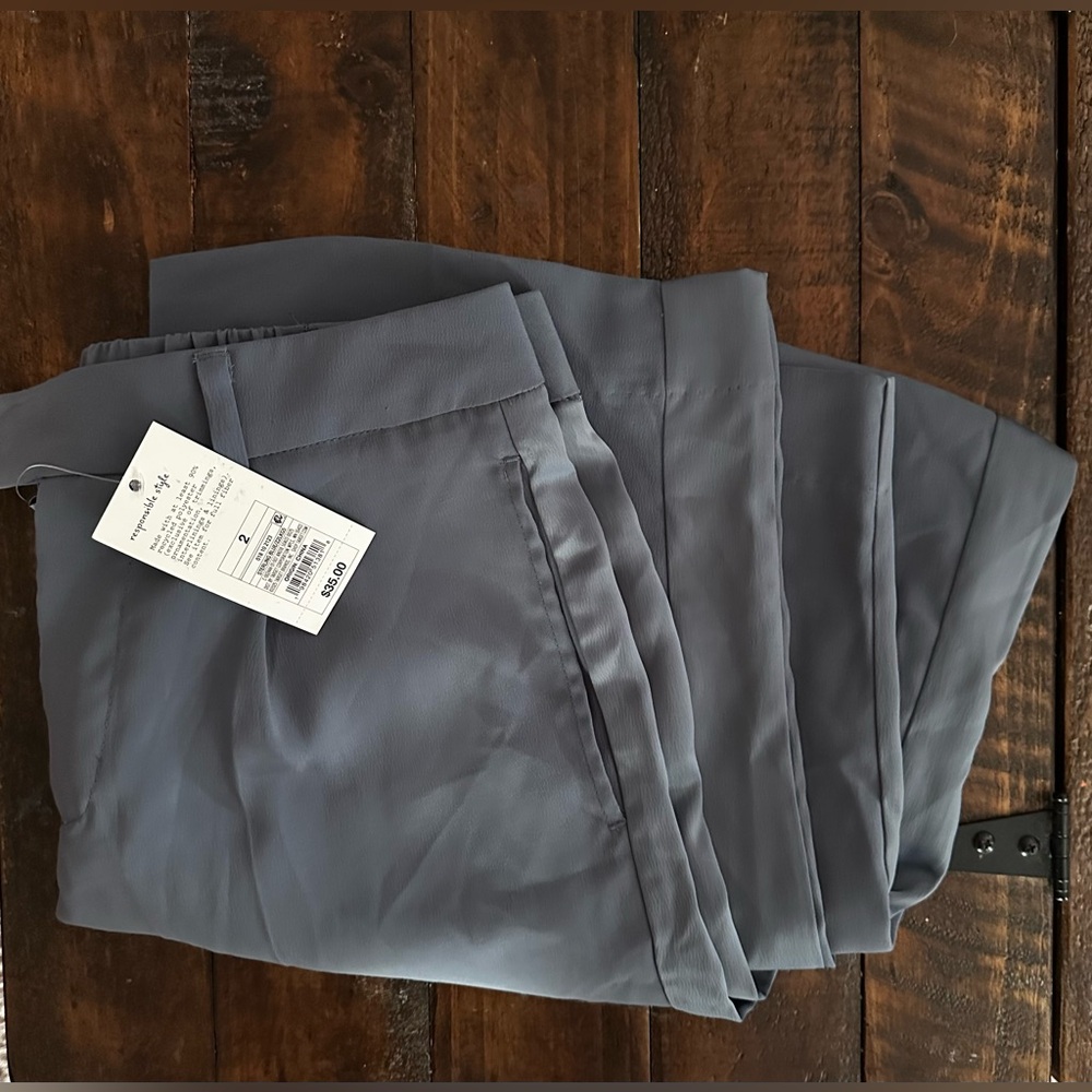Blue Wide Leg Pants